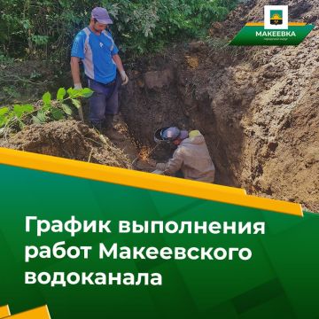 Филиал Макеевское ПУВКХ ГУП ДНР Вода Донбасса доводит до сведения макеевчан график выполнения работ на территории муниципального образования городского округа Макеевка на 20.05.2025: