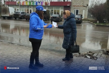 Это – наш основной закон: в Макеевке единороссы провели акцию ко Дню Конституции