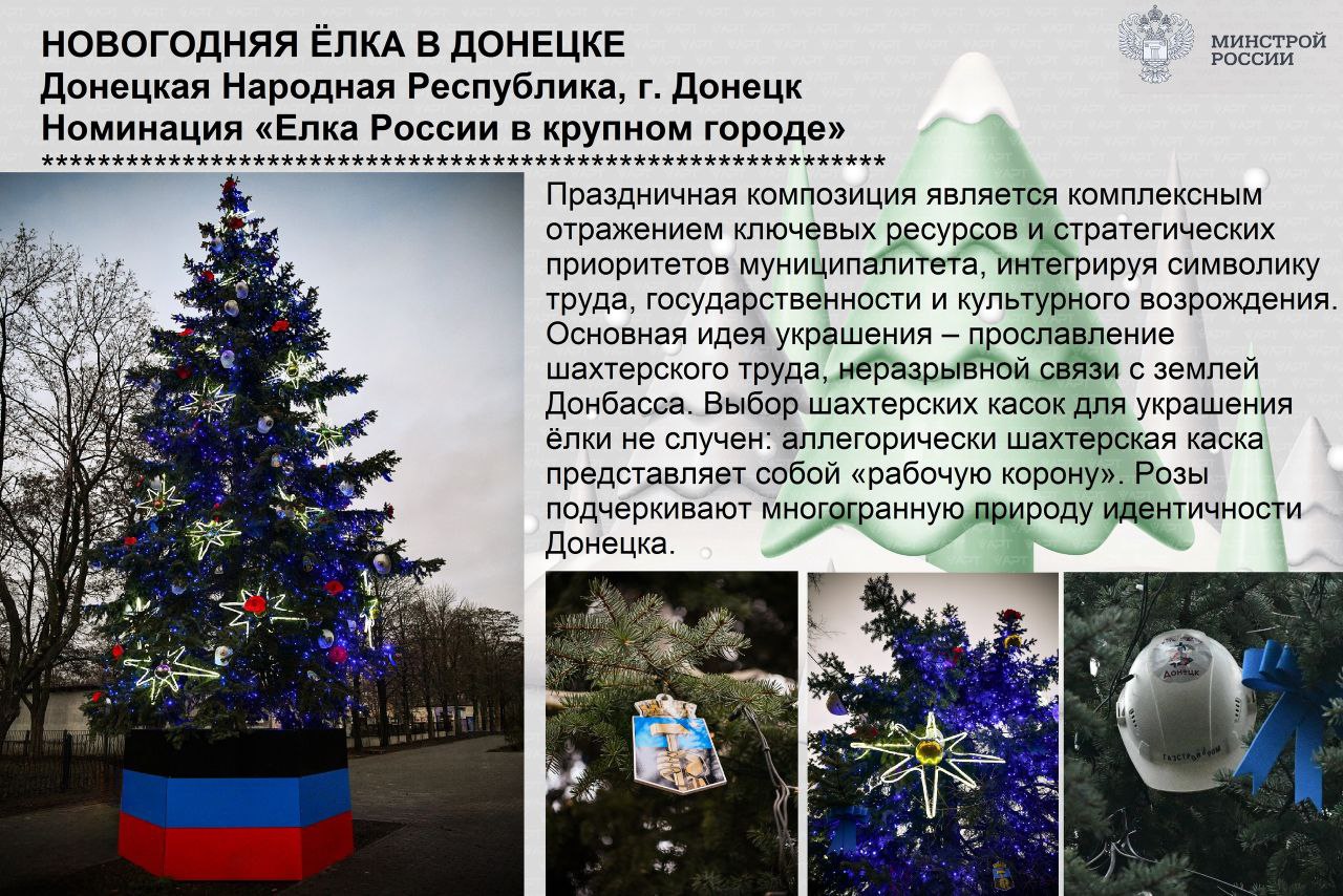 Новогодние ёлки в Донецке и Макеевке могут стать самыми красивыми в России!