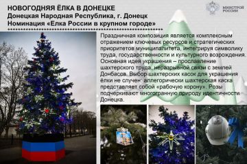 Голосуем за новогодние ёлочки ДНР, которые представлены на конкурсе «Елки России»!