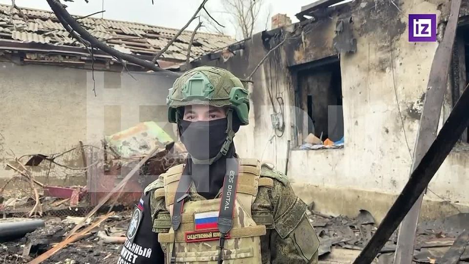 Последствия ночного удара украинского БПЛА по жилому дому в Макеевке показал корреспондент "Известий" Евгений Быковский