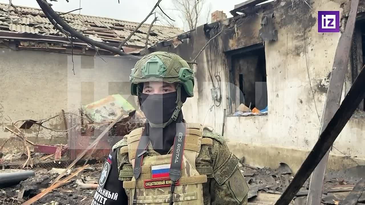 Последствия ночного удара украинского БПЛА по жилому дому в Макеевке показал корреспондент "Известий" Евгений Быковский