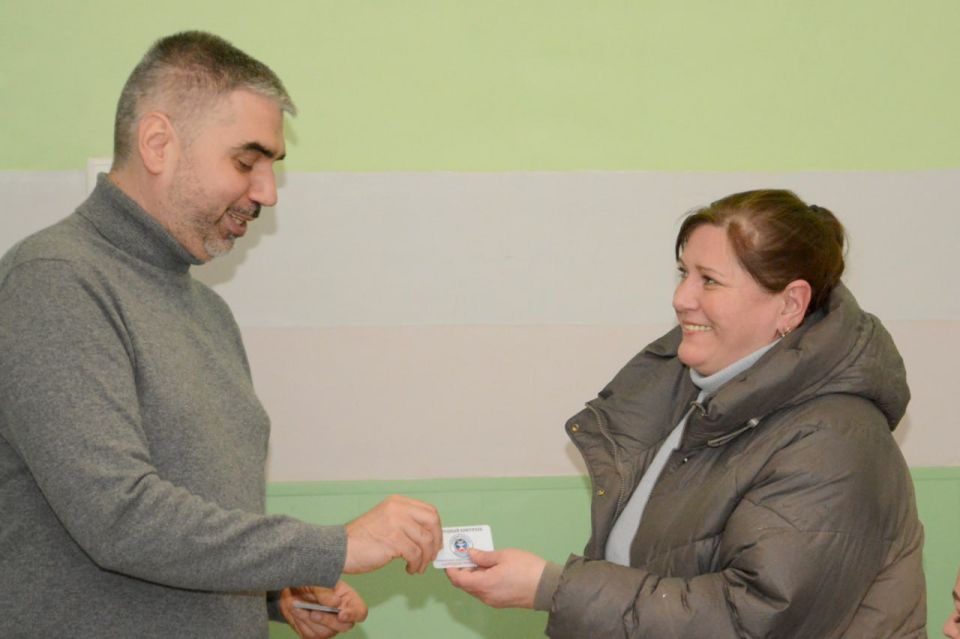 Вручение удостоверений народным контролерам