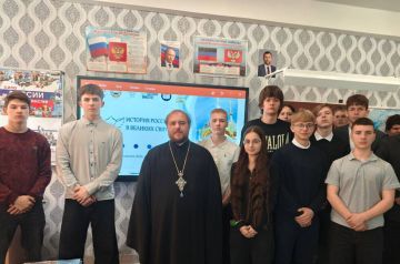 Макеевским школьникам рассказали о Сергии Радонежском