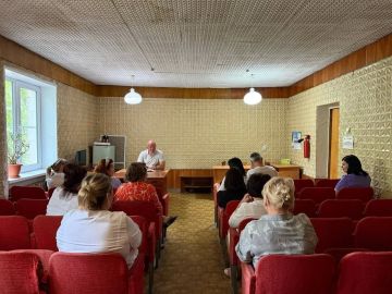 Первый заместитель руководителя Управы Горняцкого внутригородского района Администрации городского округа Макеевка Максим Козловский провел встречу с трудовым коллективом Государственного бюджетного учреждения «Городская...