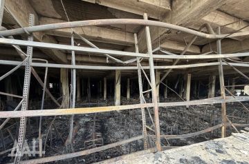 Пожар в макеевской «Галактике» полностью потушен — МЧС